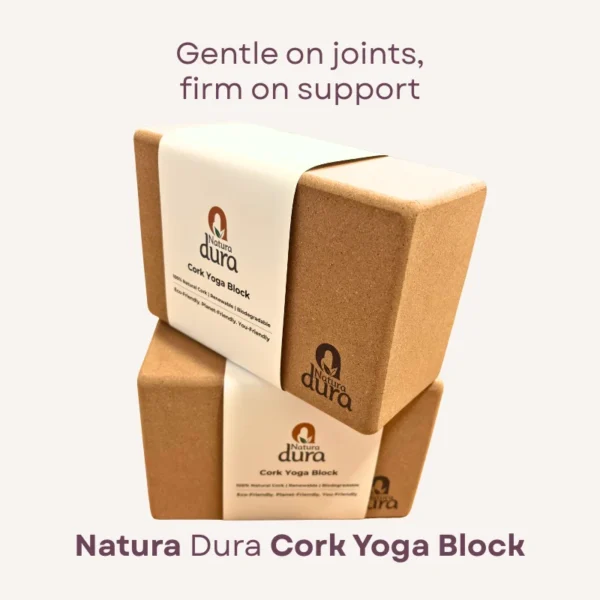 NaturaDura Natural Cork Yoga Block - Image 4