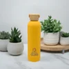 NaturaDura Premium Bamboo Lid Water Bottle (750ml)
