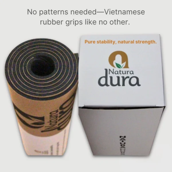 NaturaDura Geometric Cork Yoga Mat - Image 6