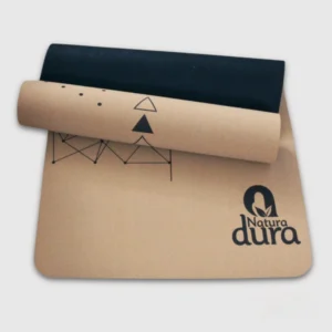 NaturaDura Geometric Cork Yoga Mat