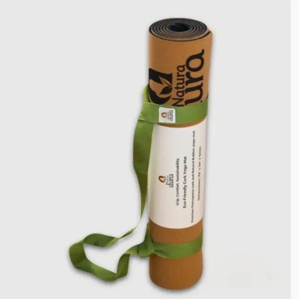 NaturaDura Organic Cotton Yoga Carry Strap (150 x 3.8 cm) - Image 2